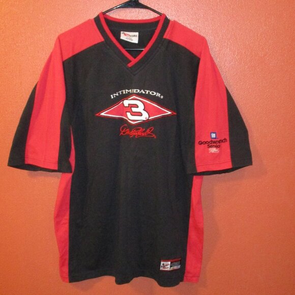 NASCAR Dale Earnhardt Vintage 2000 Men Large White Red Black Goodwrench Shirt